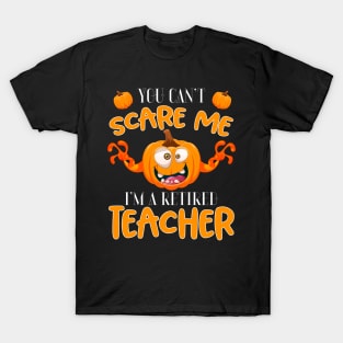 Retired Teachers Tee - Funny Halloween Pumpkin T-Shirt